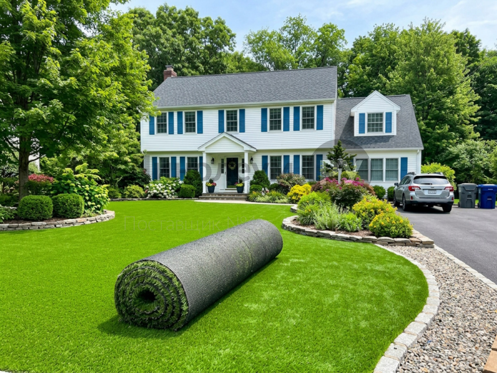Дизайн - GREEN 001 - (2.0 м) - Искусственная трава EVO GRASS WUXi 18мм 