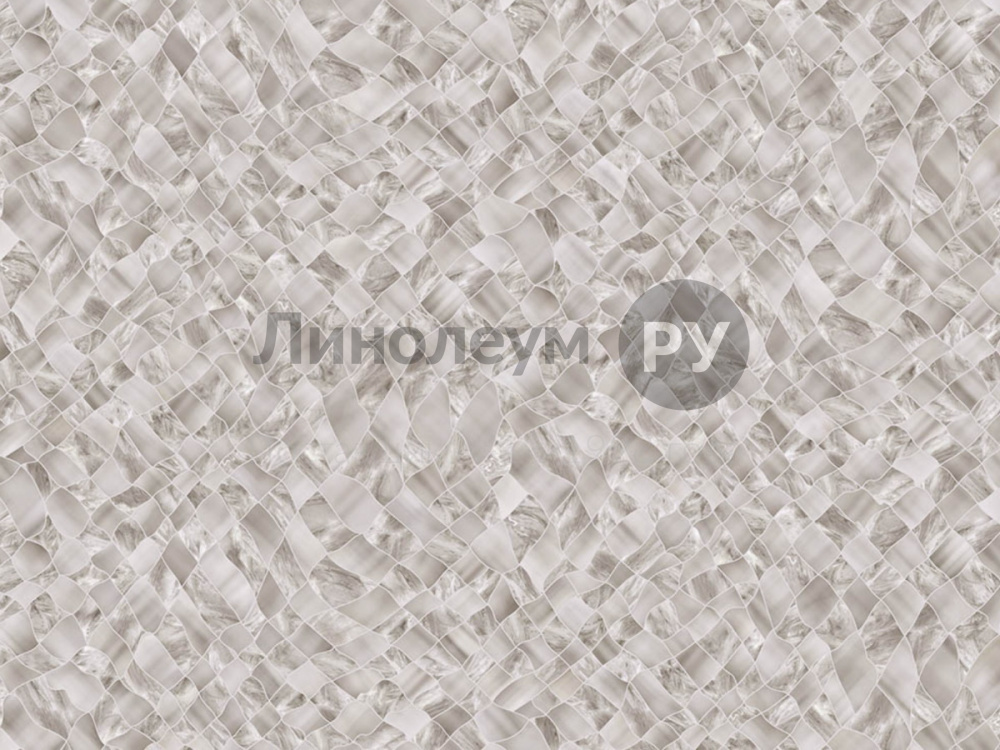Дизайн - МОЗАЙКА СЕРАЯ 1 - (2.0 м) - Линолеум бытовой NON BRAND TEXTILE 20/0.2 