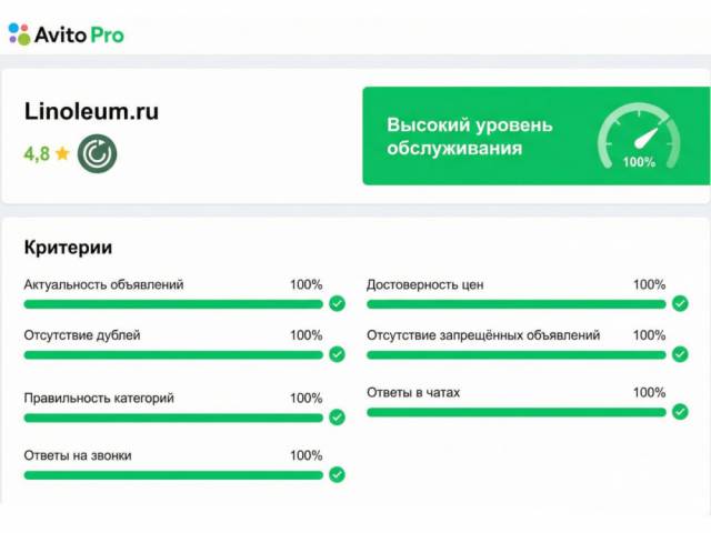 Сервис на 100 баллов!