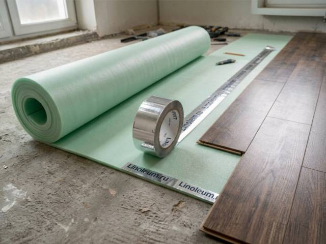 Подложка для кварцвинила SPC PROTECTOR Подложка для SPC PROTECTOR 1.1 м - 1