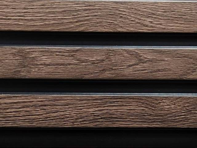 Реечные 3D панели PROFi-M Дизайн - ОРЕХ ТЁМНЫЙ 218М 1шт - 1