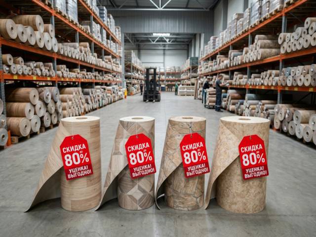 Линолеум с уценкой до 80%