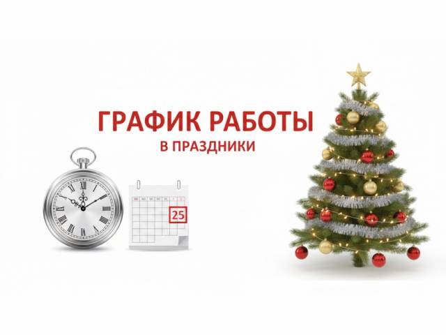 График работы в период НОВОГОДНИХ праздников 2025-2026г