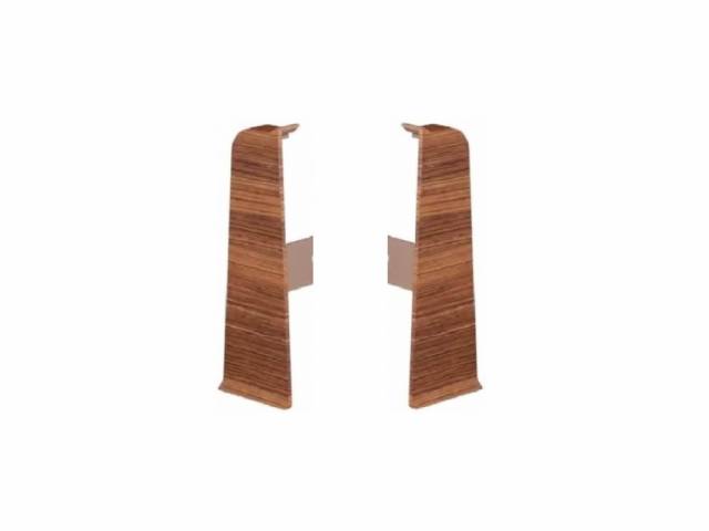 Фурнитура для плинтуса КЛАССИК 55 Заглушки левая + правая для К55 - Дизайн 321 Падук 1шт